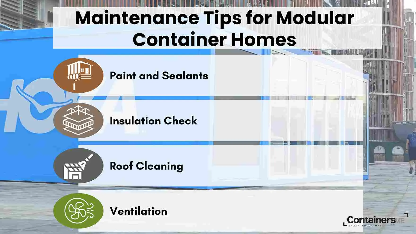 Maintenance tips for container house in UAE