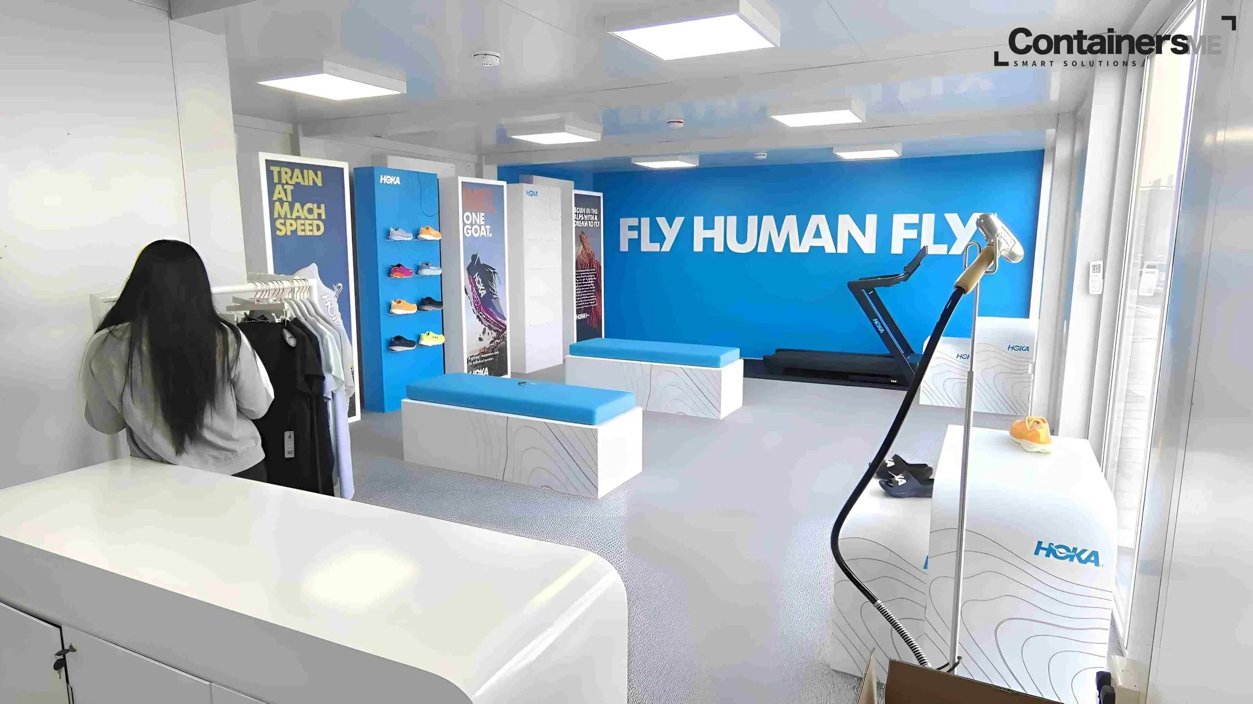 inside image of a shop made using temporary container for event's