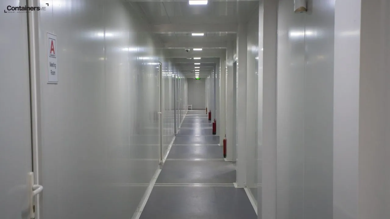 Container Accommodation for workers made using modular mobile containers