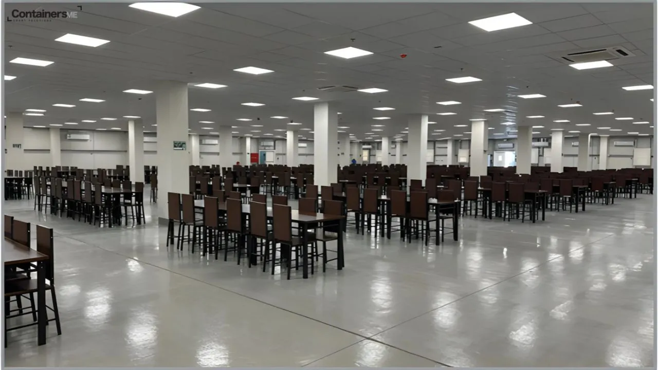 Container Accommodation for workers made using modular mobile containers