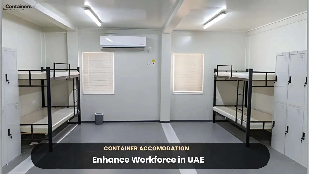 Container Accommodation for workers made using modular mobile containers