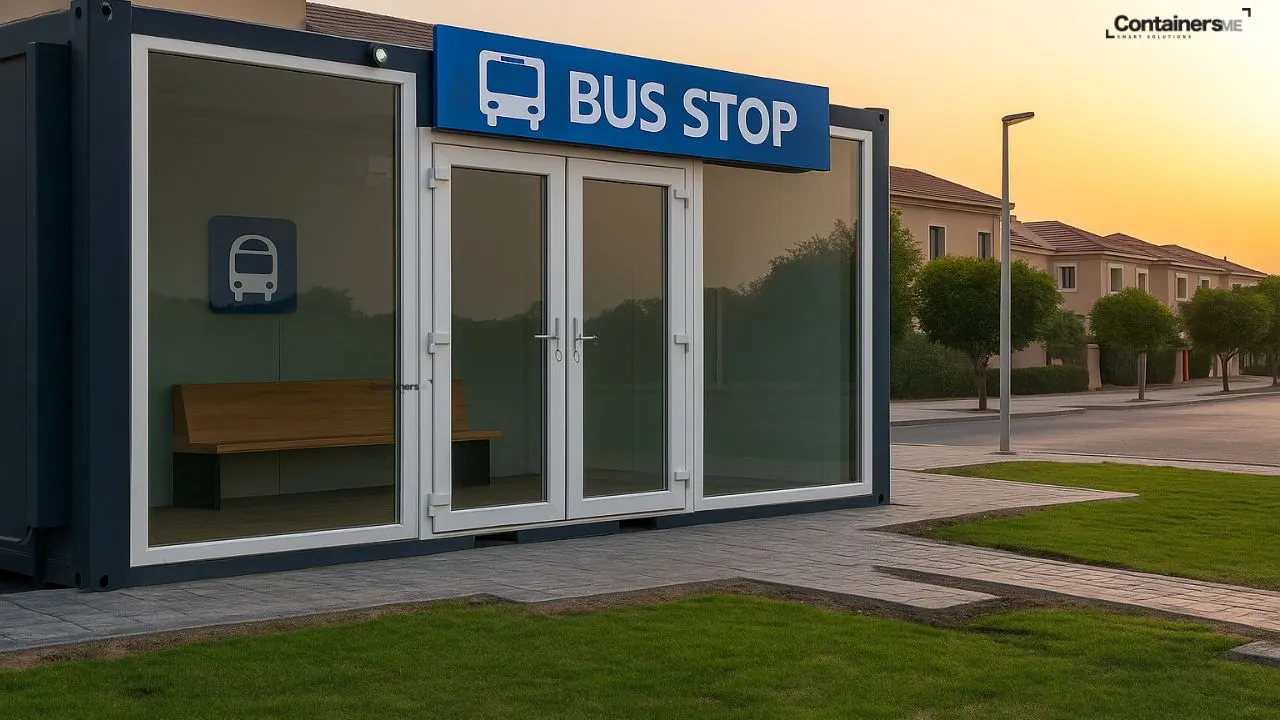 prefabricated container bus stope made using modular mobile container