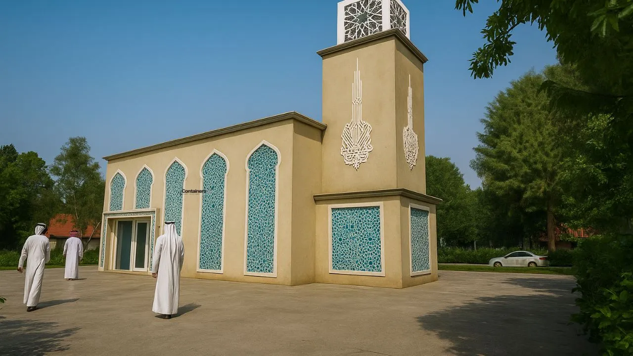 prefabricated mosque made using modular mobile container