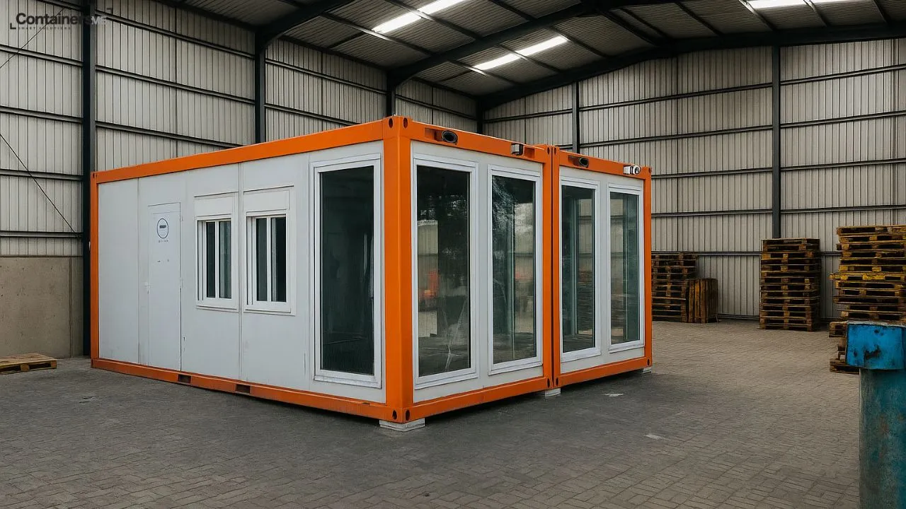 modular mobile container warehouse office made using modular mobile container
